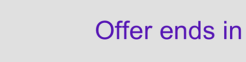 Offer ends in